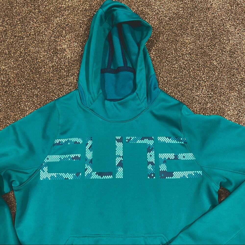 Nike Elite Boys Dri-Fit Teal Hoodie, Size Youth X-Large, Like New